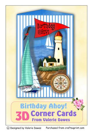 3D Corner Card Kit - Birthday Ahoy!