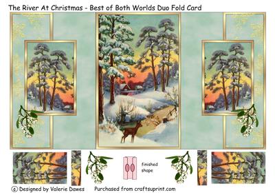 The River at Christmas - Best of Both Worlds Duo Fold Card