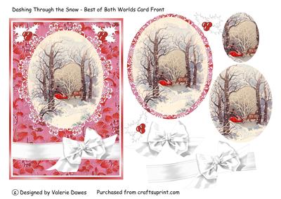 Dashing Through the Snow - Best of Both Worlds Card Front