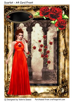 Scarlet - A4 Card Front