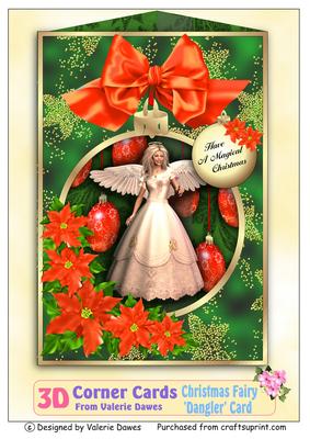 3D Corner Card Kit - Christmas Fairy Dangler Card