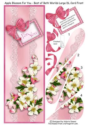 Apple Blossom for You - Best of Both Worlds Large Dl Card