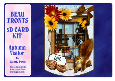 Beau Fronts 3D Card Kit - Autumn Visitor