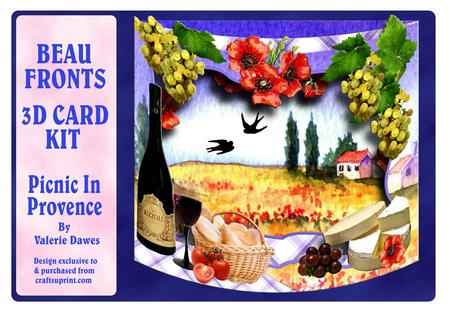 Beau Fronts 3D Card Kit - Picnic in Provence