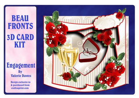 Beau Fronts 3D Card Kit - Engagement