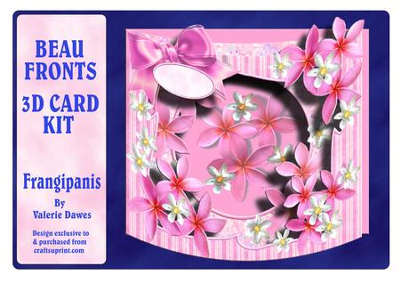 Beau Fronts 3D Card Kit - Frangipanis