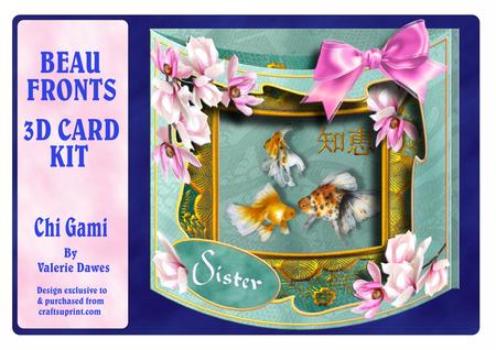 Beau Fronts 3D Card Kit - Oriental Goldfish