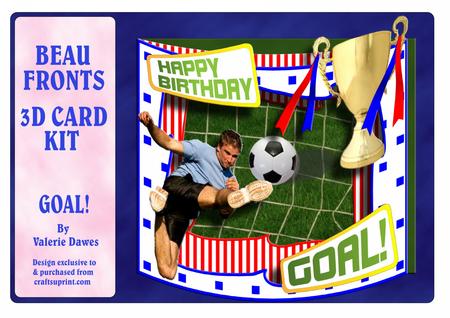 Beau Fronts 3D Card Kit - Goal!