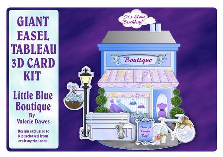 Giant Easel Tableau 3D Card Kit - Little Blue Boutique