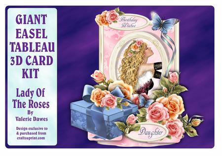 Giant Easel Tableau 3D Card Kit - Lady of the Roses