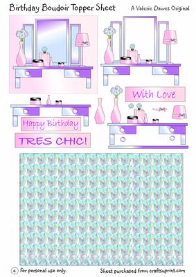 Birthday Boudoir Topper Sheet