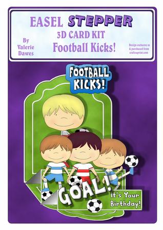 Easel Stepper 3D Card Kit - Football/soccer Kicks!