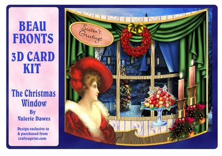 Beau Fronts 3D Card Kit - the Christmas Window
