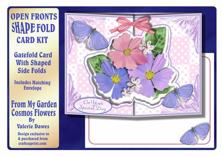 Open Fronts Shape-fold Kit - Flowers from My Garden - Cosmos