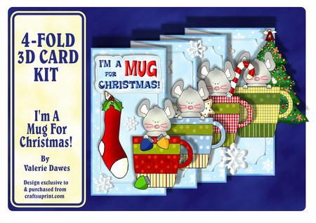 4-fold Card Kit - I'm a Mug for Christmas!
