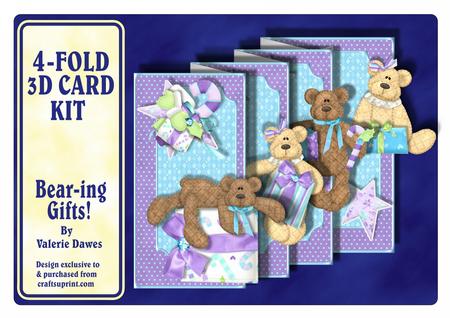 4-fold Card Kit - Bear-ing Gifts!