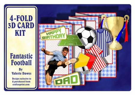 4-fold Card Kit - Fantastic Football Soccer