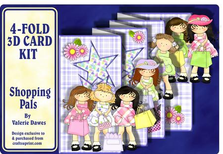 4-fold Card Kit - Shopping Pals