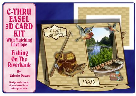 C-thru Easel 3D Card Kit - Fishing on the Riverbank