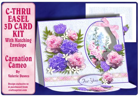 C-thru Easel 3D Card Kit - Carnation Cameo