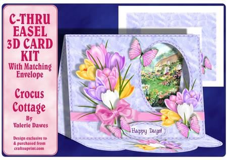 C-thru Easel 3D Card Kit - Crocus Cottage