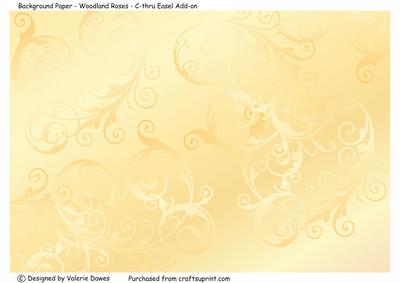 Background Paper - Woodland Roses - C-thru Easel Add-on