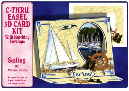 C-thru Easel 3D Card Kit - Sailing
