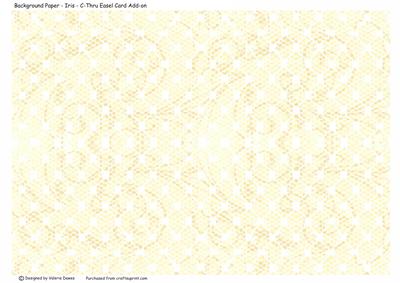 Background Paper - Iris - C-thru Easel Card Add-on