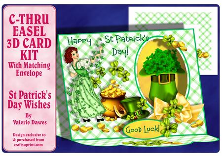 C-thru Easel 3D Card Kit - St Patrick's Day Wishes