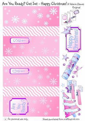 Are You Ready? Get Set - Happy Christmas Accordion Card