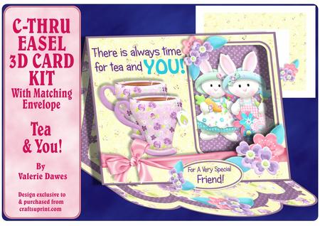 C-thru Easel 3D Card Kit - Tea & You!