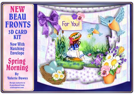 New Beau Fronts Card Kit - Spring Morning