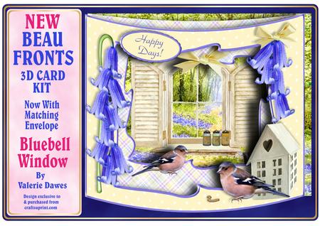New Beau Fronts Card Kit - Bluebell Window