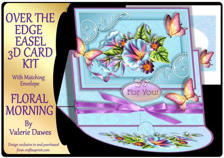 Over the Edge Easel Card Kit - Floral Morning