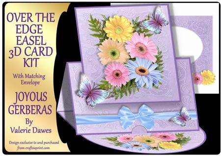 Over the Edge Easel Card Kit - Joyous Gerberas