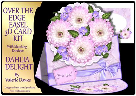 Over the Edge Easel Card Kit - Dahlia Delight