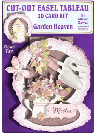 Cut-out Easel Tableau - Garden Heaven