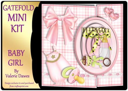 Gatefold Mini Kit - New Baby Girl