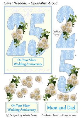 Silver Wedding Anniversary - Open/mum and Dad