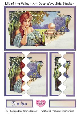 Lily of the Valley - Art Deco Wavy Side Stacker