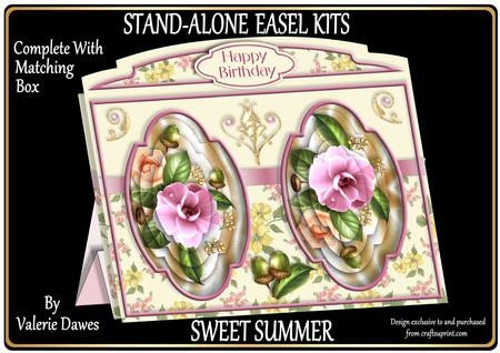 Stand-alone Easel Card Kit - Sweet Summer