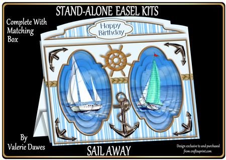 Stand-alone Easel Card Kit - Sail Away