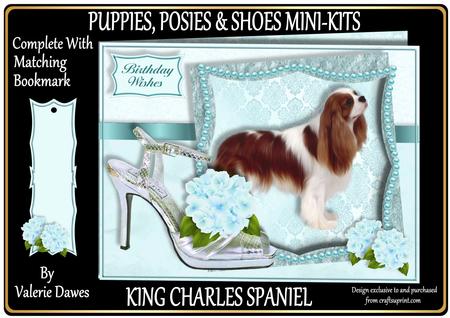Puppies, Posies & Shoes Mini-kit - King Charles Spaniel