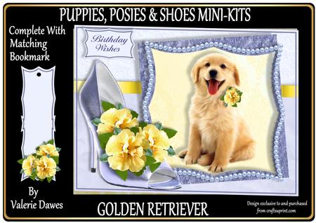 Puppies, Posies & Shoes Mini-kit - Golden Retriever