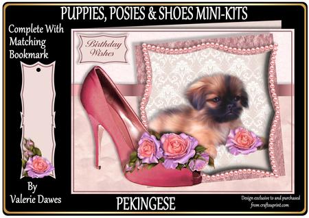 Puppies, Posies & Shoes Mini-kit - Pekingese