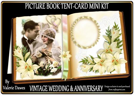 Picture Book Tent-card Mini-kit - Wedding & Anniversary