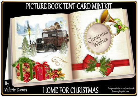 Picture Book Tent-card Mini-kit - Home for Christmas