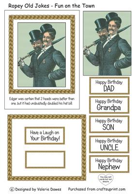 Ropey Old Jokes - Fun on the Town Topper