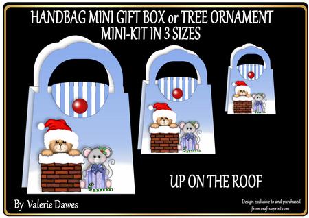 Christmas Handbags Gift-box Decoration - Up on the Roof