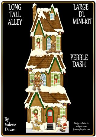 Long Tall Alley Large Dl Card Mini-kit - Pebbledash